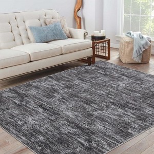Acekool Modern Washable Area Rug, Soft Non Slip Minimalist Low Pile Carpet for Living Room, Bedroom, Dorm - 1 of 4