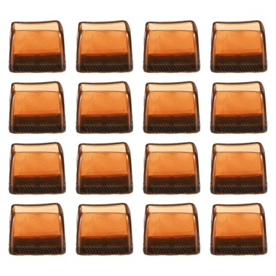 Unique Bargains Non-Slip Noise Reduction Chair Leg Protect Square Floor Pads 16 Pcs