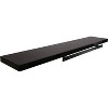 Kiera Grace 47"x9" Aberg Floating Shelf Black: Built-In LED, Touch-Activated, MDF Composite - 2 of 4