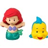 Fisher-Price Little People Disney Princess Ariel & Flounder Figure Set - 2 of 3
