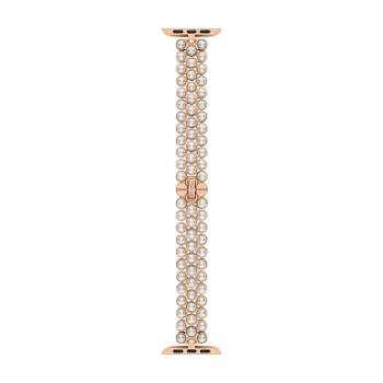 Kate Spade New York Apple Watch Rose Gold and White Faux Pearls Bracelet - 38/40mm