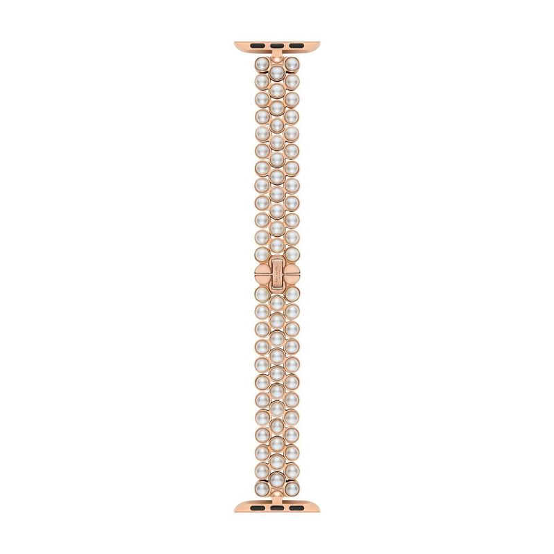 Kate Spade New York Apple Watch Rose Gold and White Faux Pearls Bracelet - 38/40mm, 1 of 9