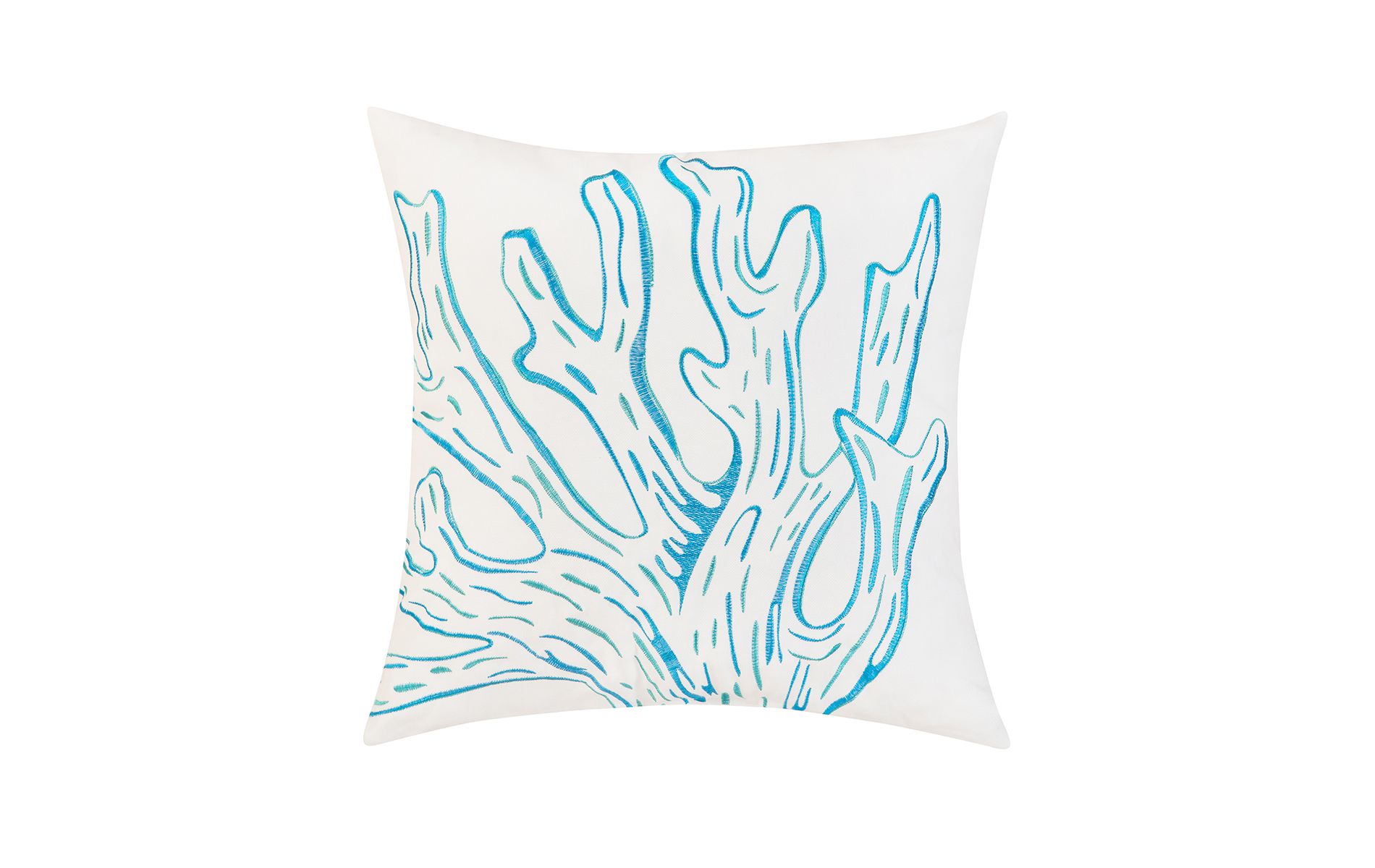 C&F Home Coral Indoor / Outdoor Embroidered Throw Pillow, 18" x 18"