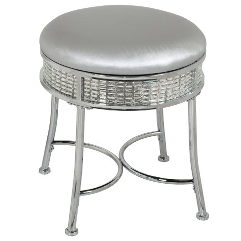 Vanity deals stool silver