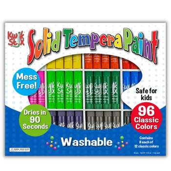 Playkidiz Washable Tempera Paints Set of 18 for children, Kids Non-Toxic  Washable Acrylic Paint, Kid Friendly, Kid Safe Paint Set, Includes Variety  of