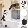 6.9FT Artificial Tropical Bonsai Tree With Planter, Faux Floor Plant With Realistic Leaves For Outdoor Indoor Home Office Living Room Decoration - 2 of 4