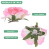 Unique Bargains Fabric Floral Wedding Party Rose Hair Clip Brooch 1 Pc - 2 of 4