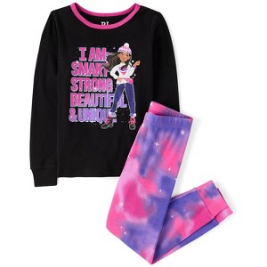 The Children's Place Girls Long Sleeve Positive Snug Fit Cotton Pajamas - 1 of 4