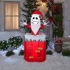 Nightmare Before Christmas Animated Airblown Inflatable Jack Skellington in Chimney, 5.5 ft Tall - 2 of 4