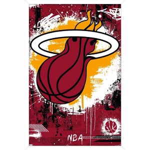 Trends International NBA Miami Heat - Maximalist Logo 23 Framed Wall Poster Prints - 1 of 4