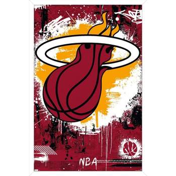 Trends International NBA Miami Heat - Maximalist Logo 23 Framed Wall Poster Prints