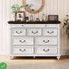 47" Wide Farmhouse 9 Drawer Dresser Chest of Drawers for Bedroom & Living Room Organization - 3 of 4
