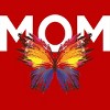 Men's Design By Humans Mother's Day Rainbow Butterfly Mom By MeowShop T-Shirt - 2 of 2