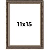 PosterPalooza | Sculpted Silver Picture Frame - UV Acrylic, Foam Board Backing, Hanging Hardware - 2 of 4
