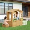 Outsunny Outdoor Playhouse for kids Wooden Cottage with Working Doors Windows & Mailbox, Pretend Play House for Age 3-6 Years - 2 of 4