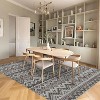 Washable Vintage Boho Striped Area Rug - Non-Slip Non-Shedding Stain Resistant Low Pile Soft Carpet for Living Room Bedroom Home Office - 2 of 4