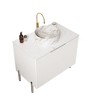 KIGFTSOD 30" Bathroom Vanity with Sink, Freestanding Bathroom Storage Cabinet with 2 Doors - 3 of 4