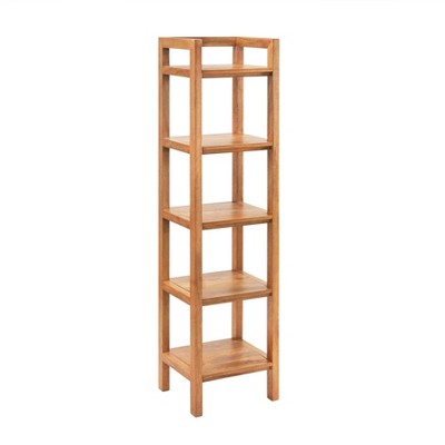 MH London Carlton 70" Solid Wood 5-Tier Etagere Bookcase
