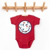 The Juniper Shop SmileyWorld Patriotic Star Wink Baby Short Sleeve Bodysuit - NB - Red - 3 of 4