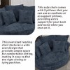 Mlmh & Kngwa 55.1" W Oversized Modern Reading Sofa Chair With 5 Pillows - 4 of 4