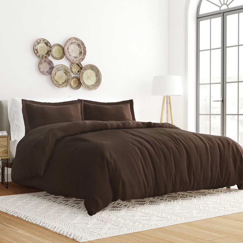 3 Piece Duvet Cover & Shams Set - Soft and Breathable, Double Brushed Microfiber, Wrinkle Free - Becky Cameron, 1 of 16
