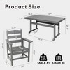 TiramisuBest 7-Piece Patio Furniture Set for 6 - Table & Chairs w/Umbrella Hole for Garden/Backyard/Lawn/Poolside (Grey) - 4 of 4