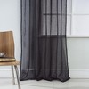 RT Designers Collection Astro Textured Rod Pocket Curtain Panel 54" x 90" Black - 2 of 4
