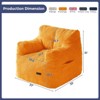 MAXYOYO Bean Bag Chair, Tufted Corduroy Bean Bag Couch Lazy Chair with Filler for Adult Teen - 2 of 4
