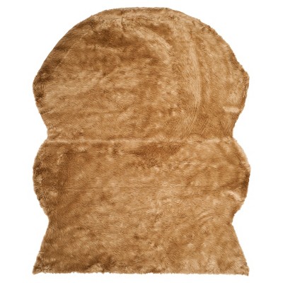 Haven Faux Sheepskin Area Rug - Camel (8'x10') - Safavieh