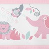 BreathableBaby Breathable Mesh Crib Liner, Classic Collection, Safari Fun Pink - image 2 of 2