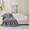 Double-Sided Cooling Comforter, Lightweight & Breathable, Machine Washable, Thin Summer Quilt, 86"x79", Dark Gray - 3 of 4