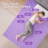 Itopfox 2 Inch Egg Crate Memory Foam Mattress Topper, Soft Bed Pad for Back Pain Relief, CertiPUR-US Certified Cooling Gel Infused - 2 of 4