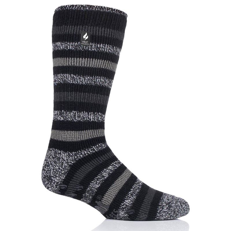 Men's Siskin Stripe Slipper Socks, 1 of 2
