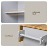 Kitchen Island, with Storage Rack, Drawers, Spice Rack & Towel Rack, for Dining, Kitchen & Barbecue - 4 of 4