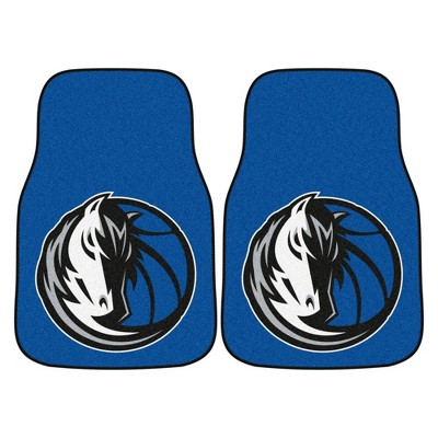 NBA Dallas Mavericks Carpet Car Mat Set - 2pc