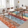 Boho Machine Washable Rug for Living Room Modern Non-Slip Rug for Bedroom Traditional Low Pile Indoor Mat for Dining Room - 3 of 4