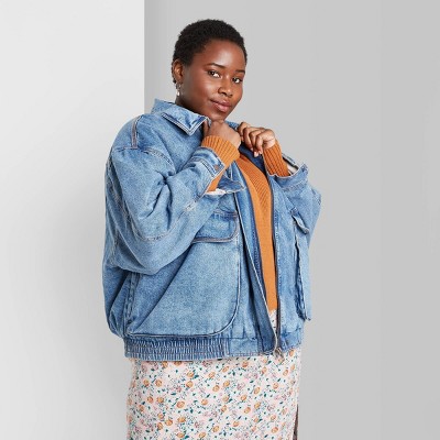 target wild fable denim jacket