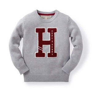 Hope & Henry Boys' Varsity Pullover Sweater, Infant - 1 of 4