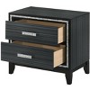 NicBex Nightstand with Drawers,Side Table with Metal Handles and Elegant Finish,Modern Bedside Table for Bedroom,Living Room - 4 of 4