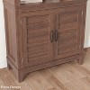 Nasitip 2PACK Farmhouse Bookcase w/Doors, 71''Vintage Bookshelf with Storage Cabinet & Adjustable Shelf, 5-Tier Retro Rustic Bookcase - 4 of 4