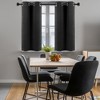 Unique Bargains Short Blackout Polyester Fiber Curtains 2 Panels - 3 of 3
