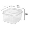 Sterilite Large Fliptop, Stackable Small Storage Bin With Hinging Lid,  Plastic Container To Organize Desk At Home, Classroom, Office, Clear,  24-pack : Target