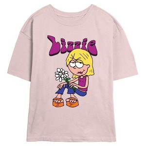 Juniors Lizzie McGuire Pose Retro Flowers T Shirt - 1 of 3