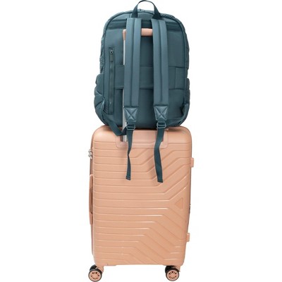 JOAN & DAVID Wave Quilted Puffer Nylon 18 Inch Workbook Backpack 346-SPRUCE One Size — фото 8