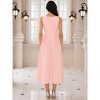 INSPIRE CHIC Women's Sleeveless Square Neck A-Line Cocktail Maxi Dress - 4 of 4