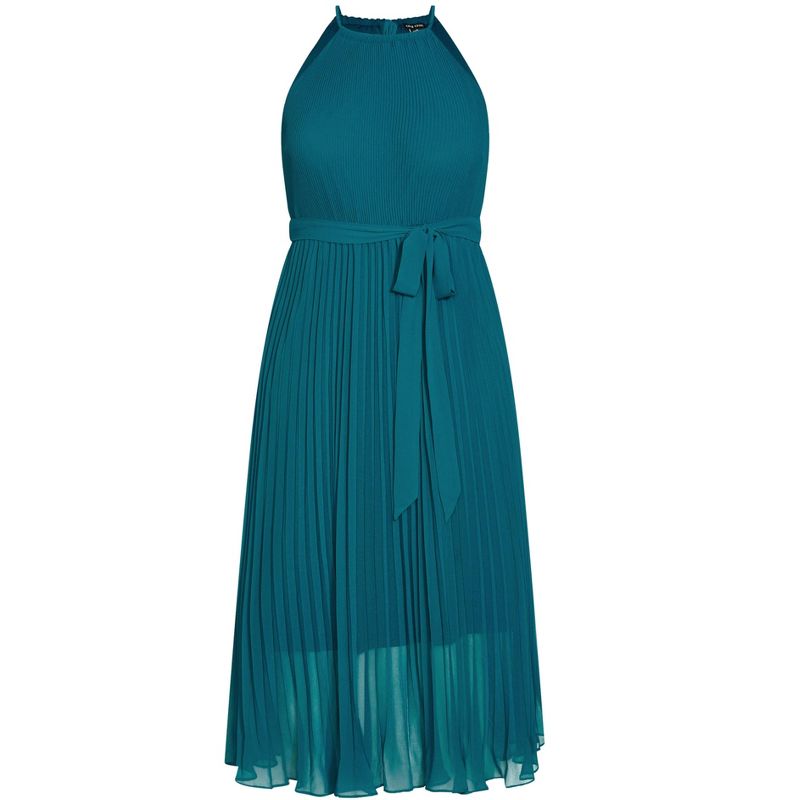Women's Plus Size Rebecca Maxi Dress - teal | CITY CHIC, 4 of 6