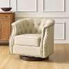 Perry Chesterfield Rocker and Swivel Genuine Leather Chair|HULALA HOME - 2 of 4