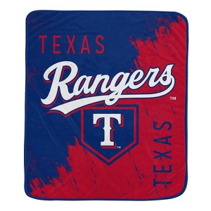 MLB Texas Rangers Painted Plate Ultra Soft Blanket - 1 of 1