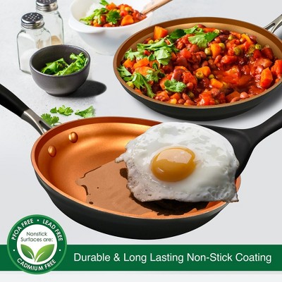 14-Piece Copper Non-Stick Aluminum Cookware Set