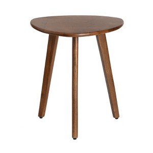 MH London Wandsworth  18" Solid Wood End Table Triangle Top - 1 of 4